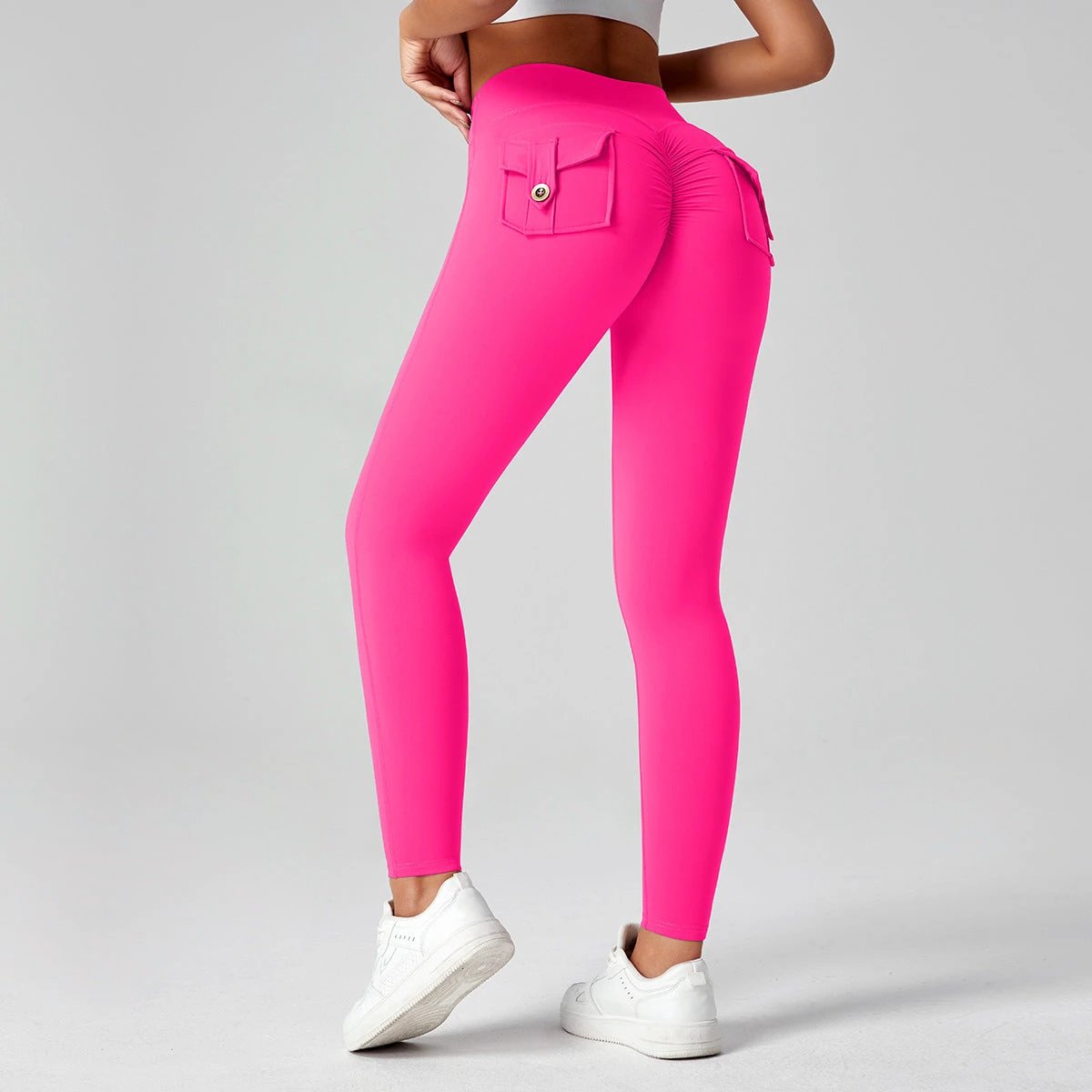 Fitness Yoga Pants For Women High-waisted Butt-lifting Stretchy Form-fitting Workout Tights by GJG Denim