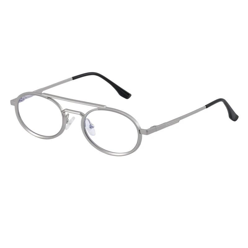 Retro-style Oval-frame Steampunk Sunglasses For Men by GJG Denim