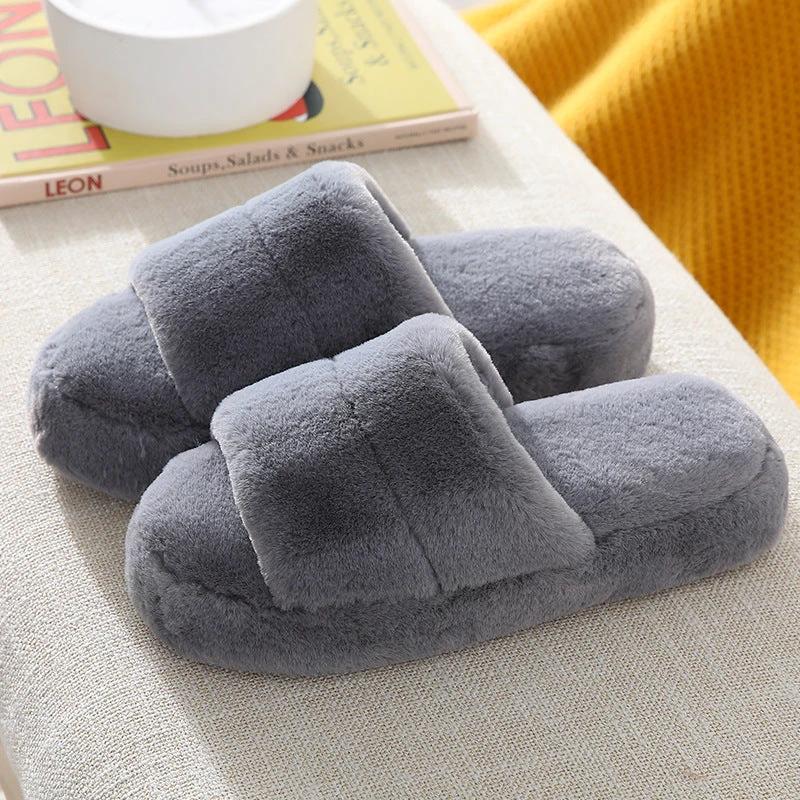 Indoor plush slippers by GJG Denim