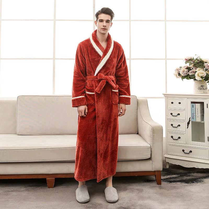 Women Pajamas Couple Gown Bathrobe Winter Robe by GJG Denim