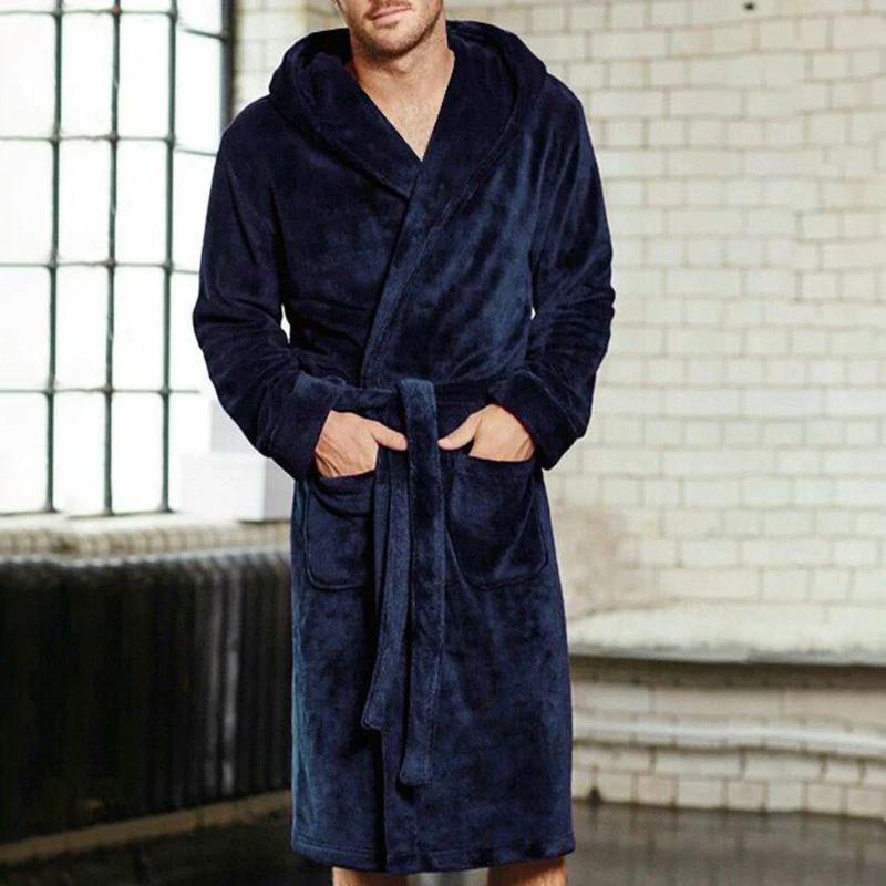 Mens & Ladies Nylon Hooded Bathrobe by GJG Denim