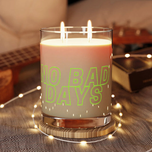 No Bad Days Scented Candle - 11oz Full Glass Aroma by Printify