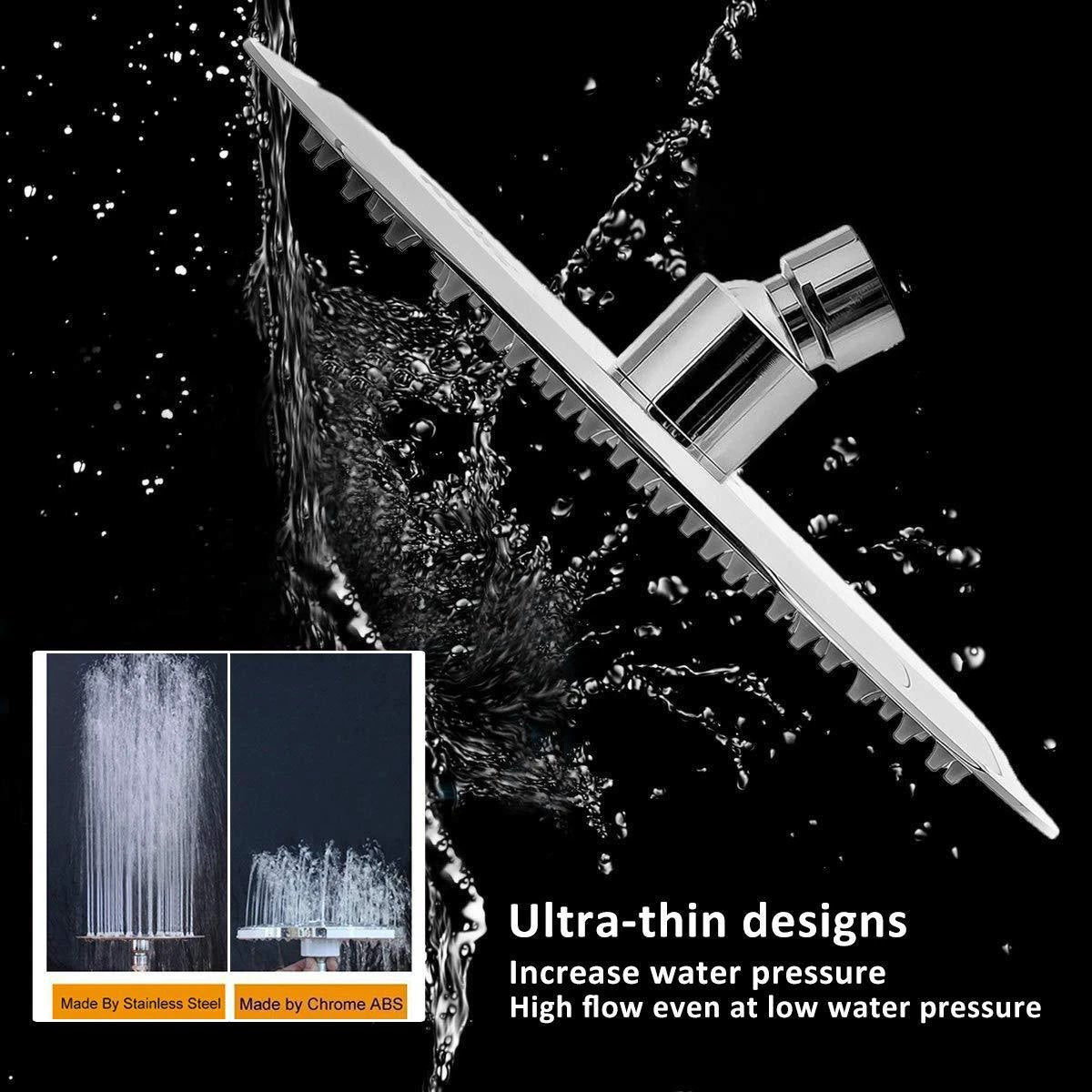 304 Stainless Steel Rainfall Shower Head by GJG Denim
