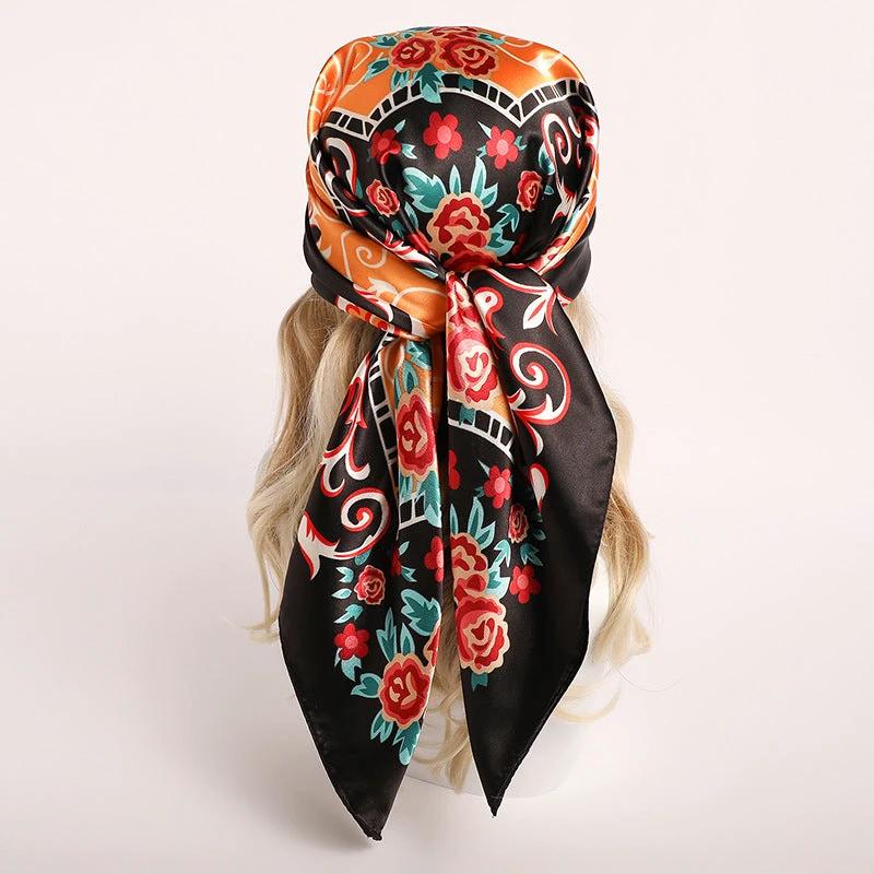 Nordic-striped Silk Scarf Same Style As The Influencers by GJG Denim
