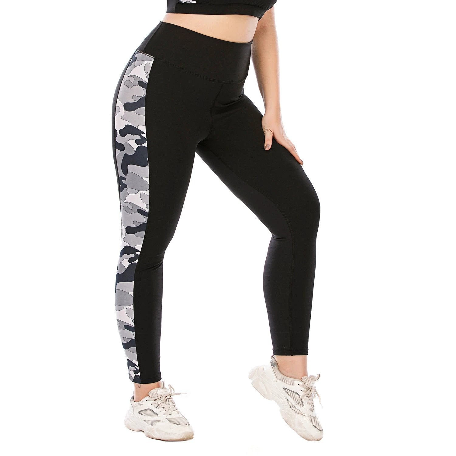 Workout Clothes Suit Plus Size Yoga Clothes Tight-Fitting Pants Sports Bra by GJG Denim