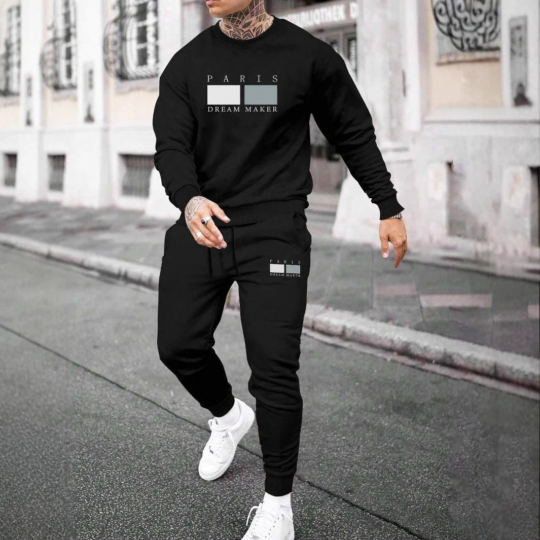 Round Neck Sweater Suit For Men by GJG Denim
