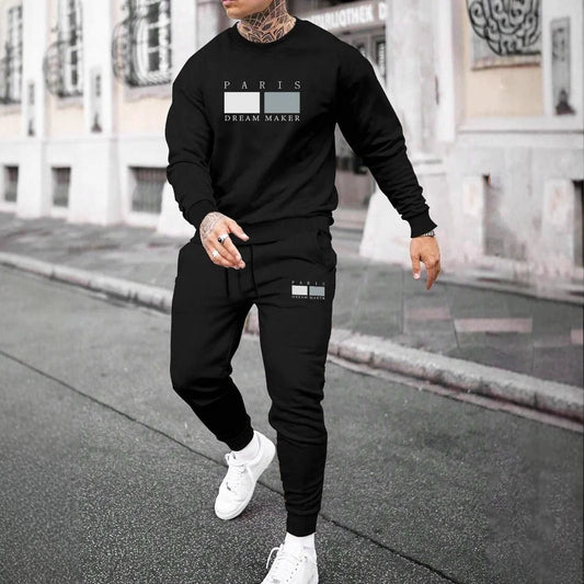 Round Neck Sweater Suit For Men by GJG Denim