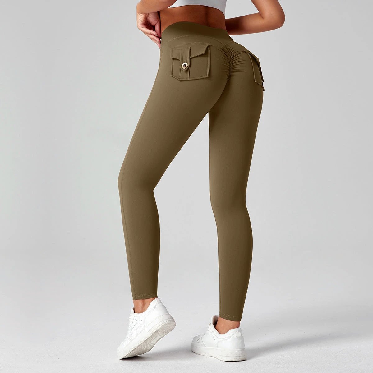 Fitness Yoga Pants For Women High-waisted Butt-lifting Stretchy Form-fitting Workout Tights by GJG Denim