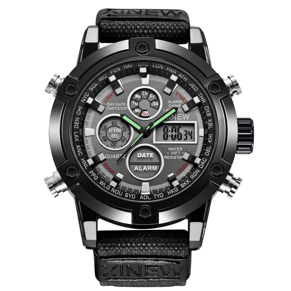 Men's Fashion Belt Multi-functional Watch by GJG Denim