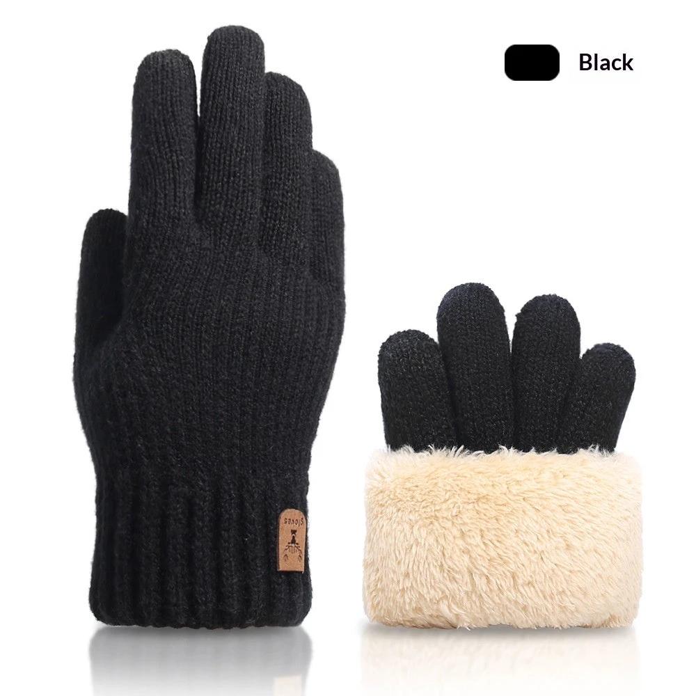 Fall And Winter Touchscreen Gloves For Men With Fleece Lining by GJG Denim