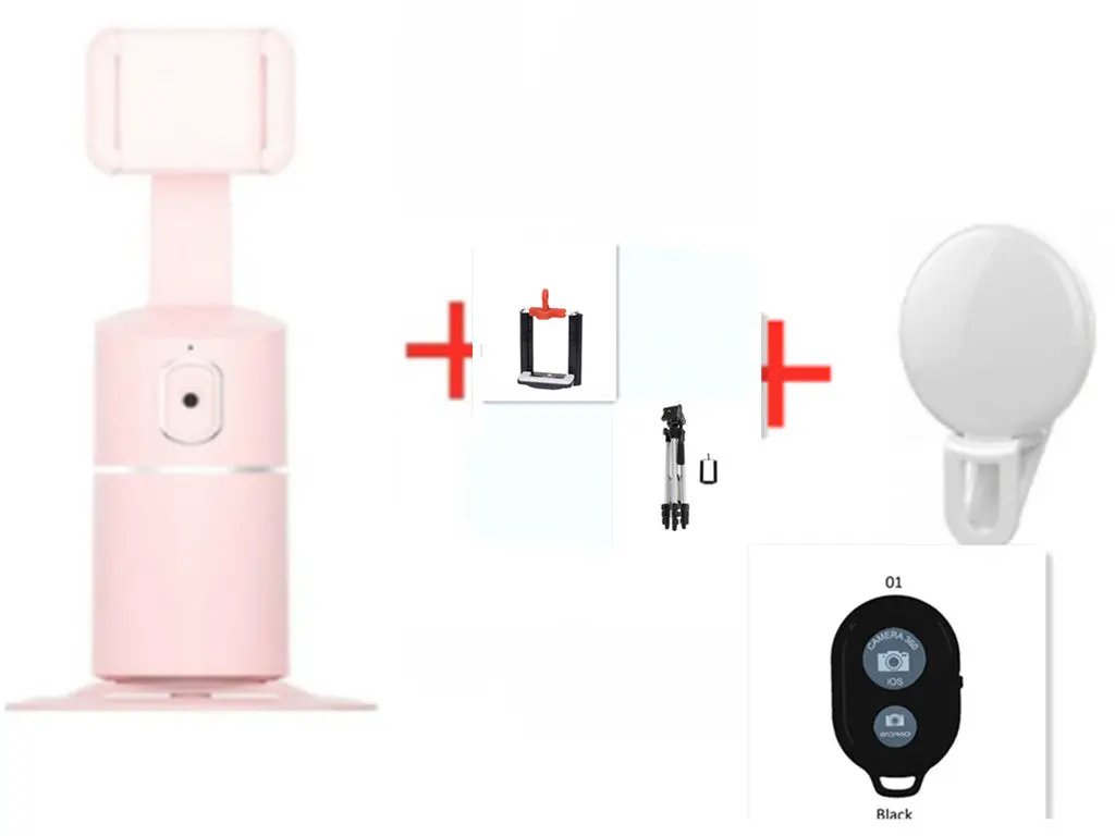 Smart Face Recognition Tracking PTZ Mobile Phone Stand Anchor Live Broadcast Stand by GJG Denim