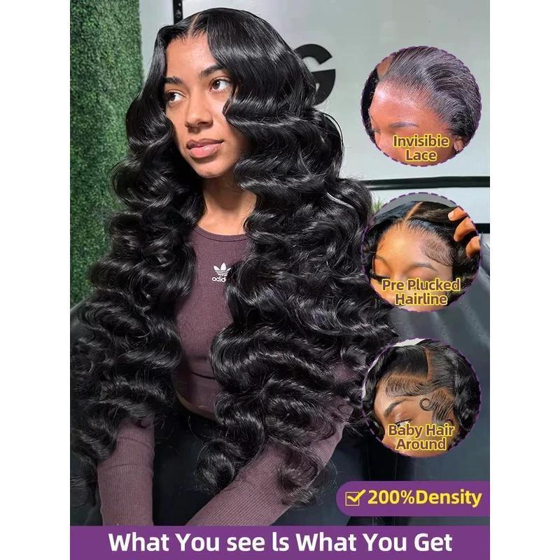 300 Density Loose Wave HD Lace Wig by GJG Denim