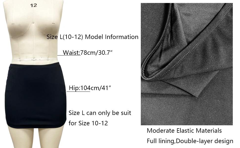 Wrotorea Women's White Mini Skirt Sex Mid-Waist Stretch Fitted Bodycon Short Mini Skirts by Lady Ros