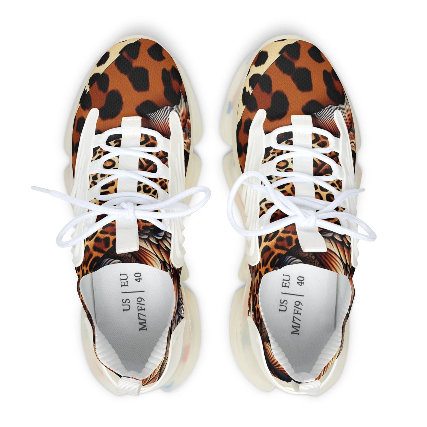 Stylish Women's Mesh Sneakers - Animal Print, Casual Footwear, Trendy Sneakers, Adventure Ready, Unique Design, Perfect for Everyday Wear by Printify