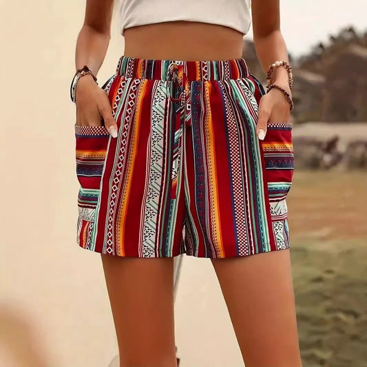Holiday Fashion Casual Shorts For Women by GJG Denim