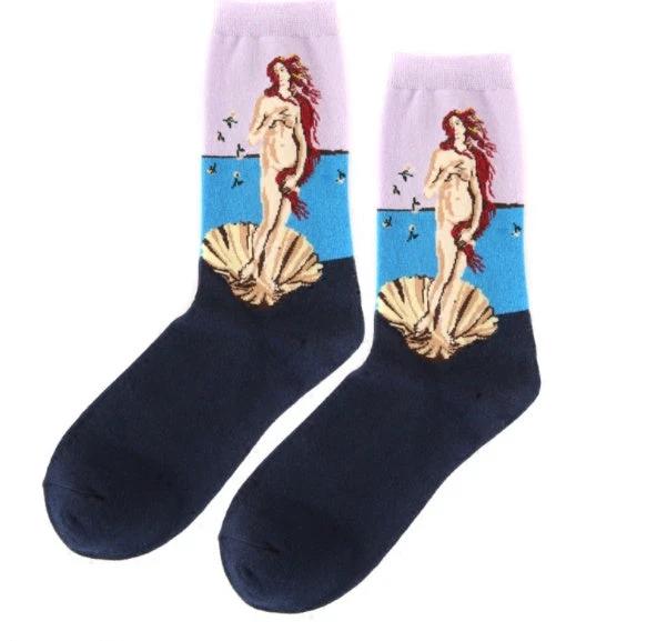 Mid Length Casual Versatile Cotton Men's Socks by GJG Denim