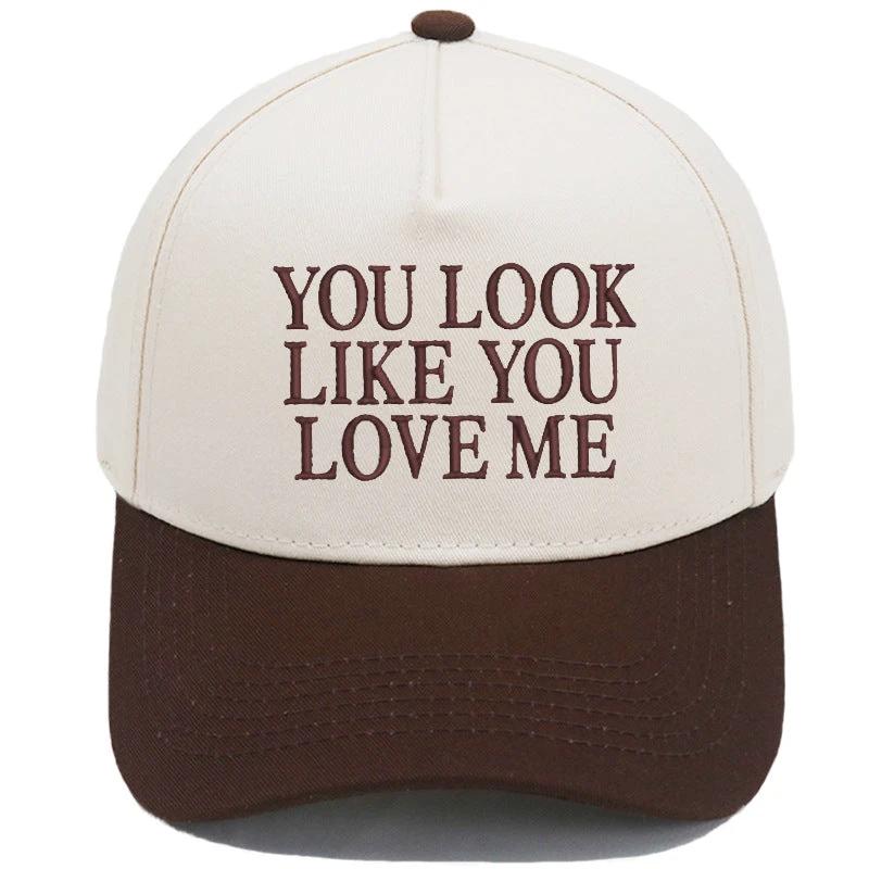 Embroidered Color-Block Casual Baseball Cap For Men by GJG Denim
