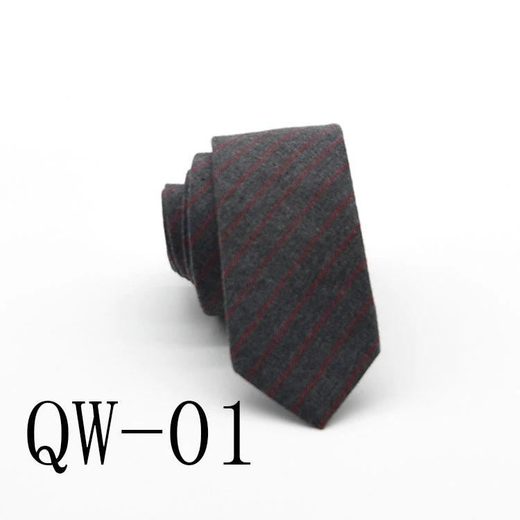 Men's Super Narrow Wool-like Elegant Tie by GJG Denim