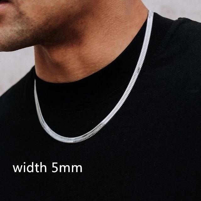 Men's Luxury Elegant Gold Color Chain Necklace by GJG Denim