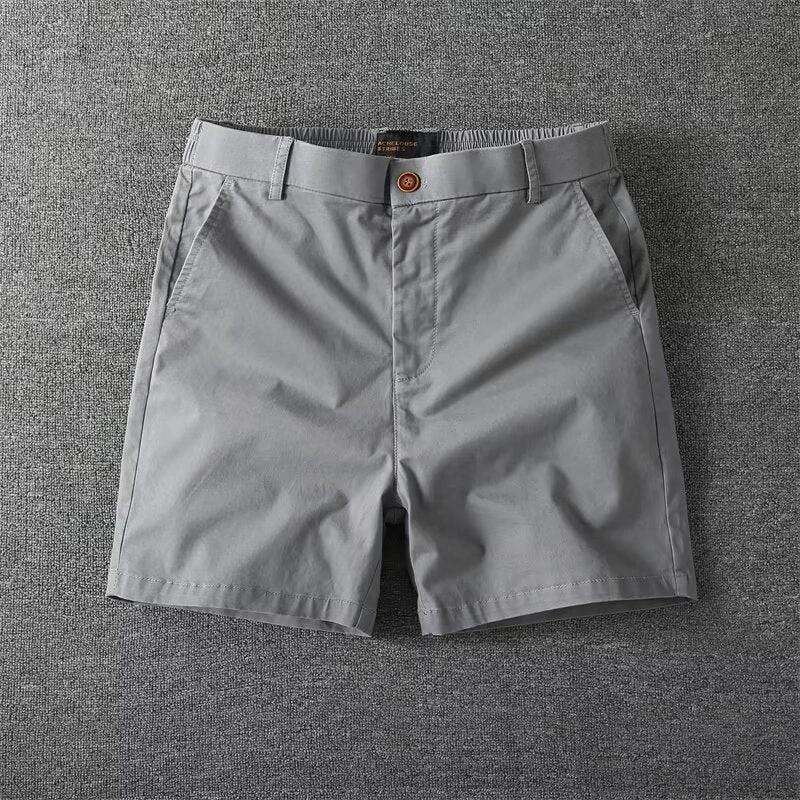 Men's Casual Slim Fit Straight Cargo Shorts by GJG Denim