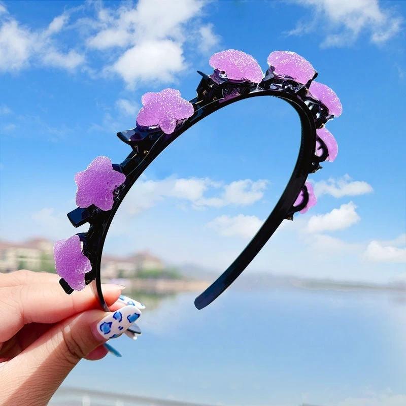 Girls' Clip Hair Accessories Crushed Hair Headband by GJG Denim