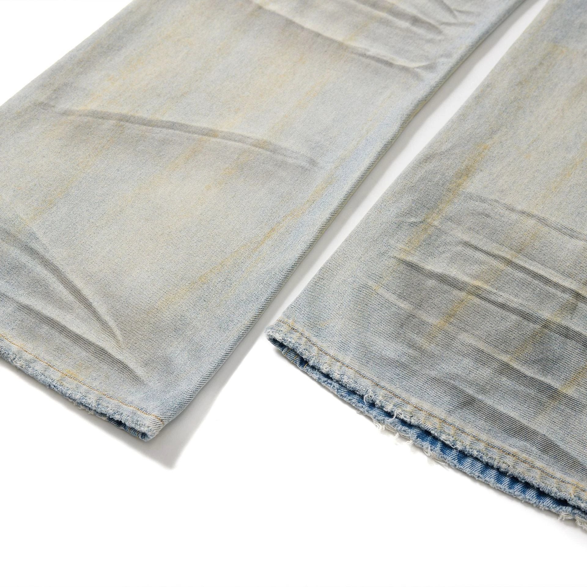 American High Street Waste Soil Wind Splash Ink Worn Jeans by GJG Denim
