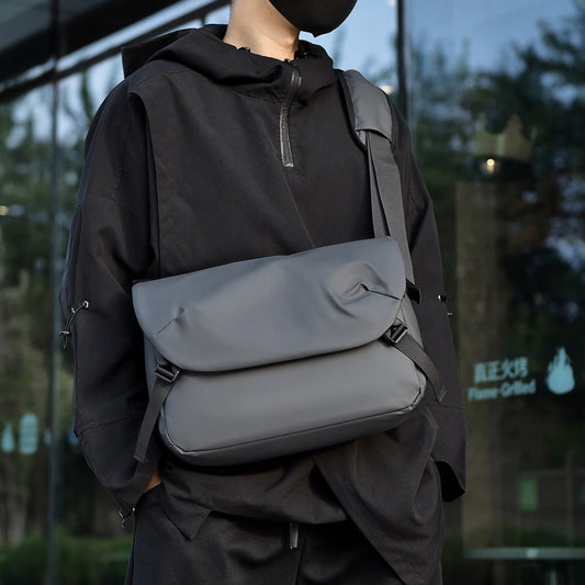 Men's Waterproof Leisure Shoulder Crossbody Bag by GJG Denim