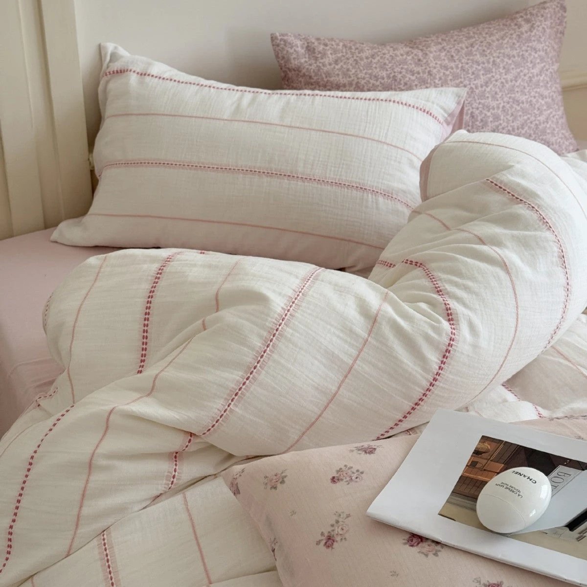 All-cotton Double-layer Gauze Duvet Cover Four-piece Set by GJG Denim
