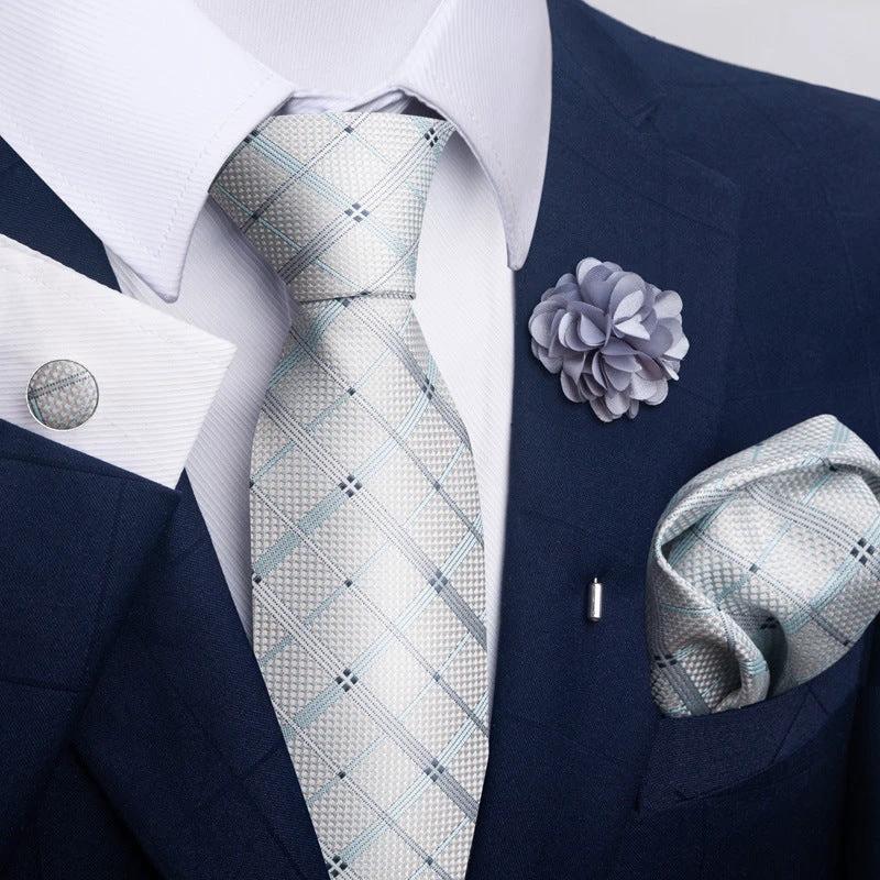 Men's Tie and Pocket Square Combo by GJG Denim