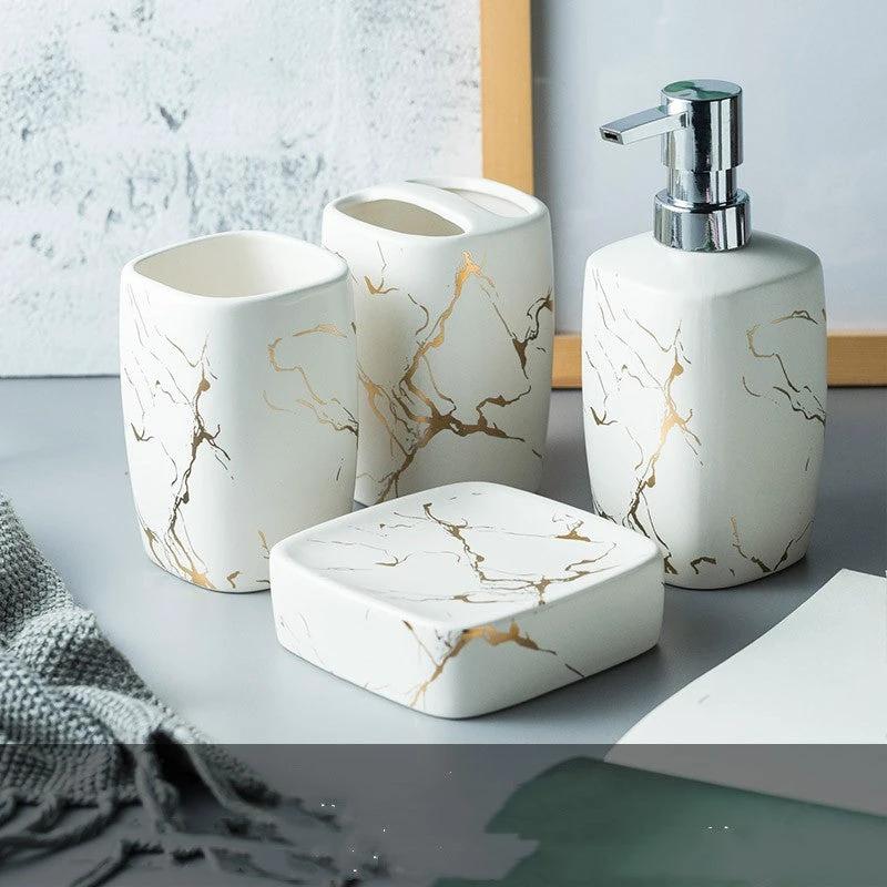 Bathroom Set 4-6 Pieces by GJG Denim