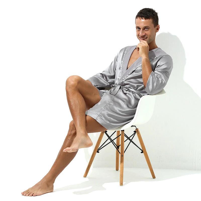 Thin Loose Short Sleeve Pajama Set by GJG Denim