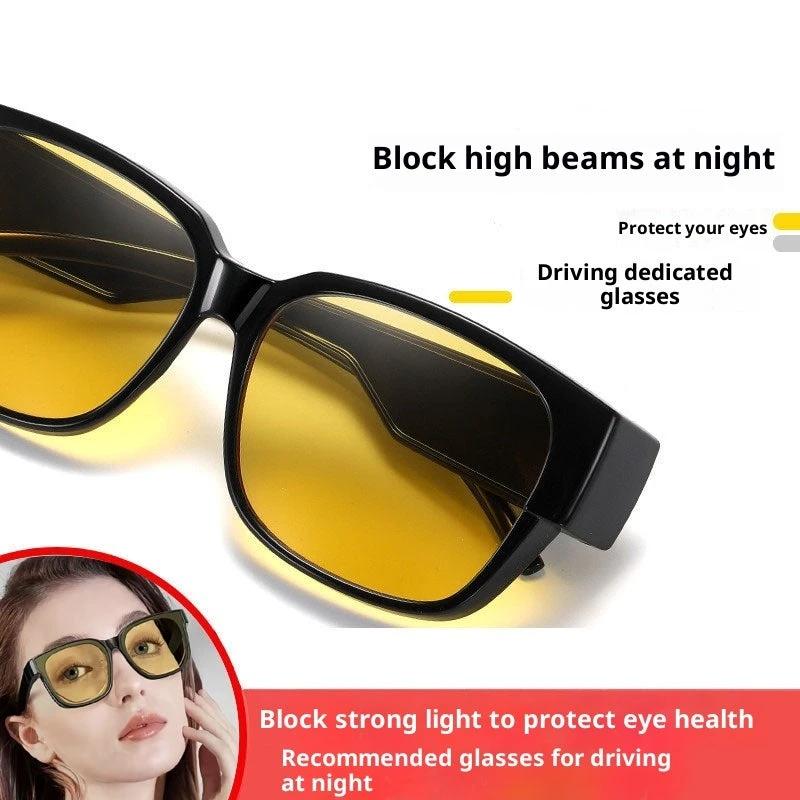 Night Vision Glasses For Driving At Night To Prevent High Beams For Men by GJG Denim