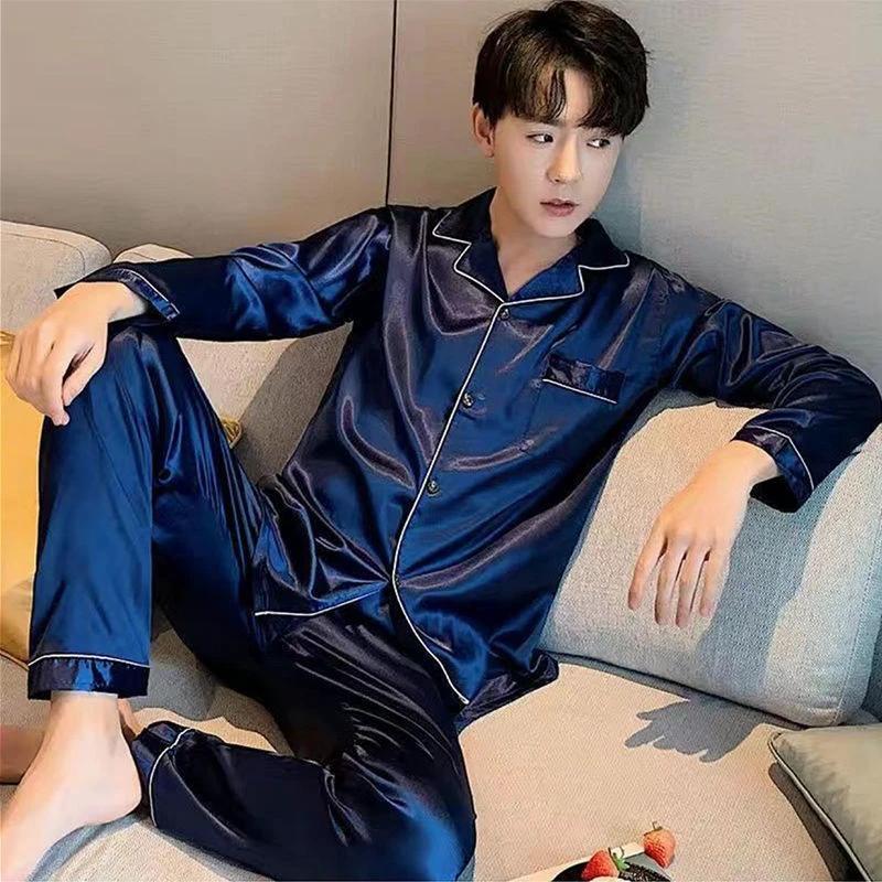 Men's Long Sleeve Pajamas by GJG Denim