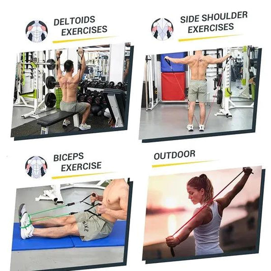5 PC Set Resistance Bands by GJG Denim