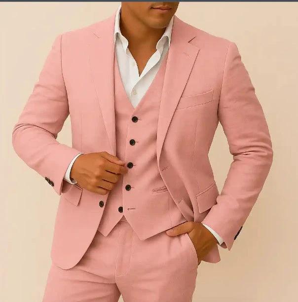 Men's Casual Business Three-piece Suit by GJG Denim