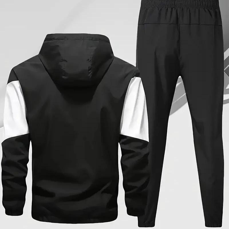 Men's Two-piece Hooded Sports Set by GJG Denim