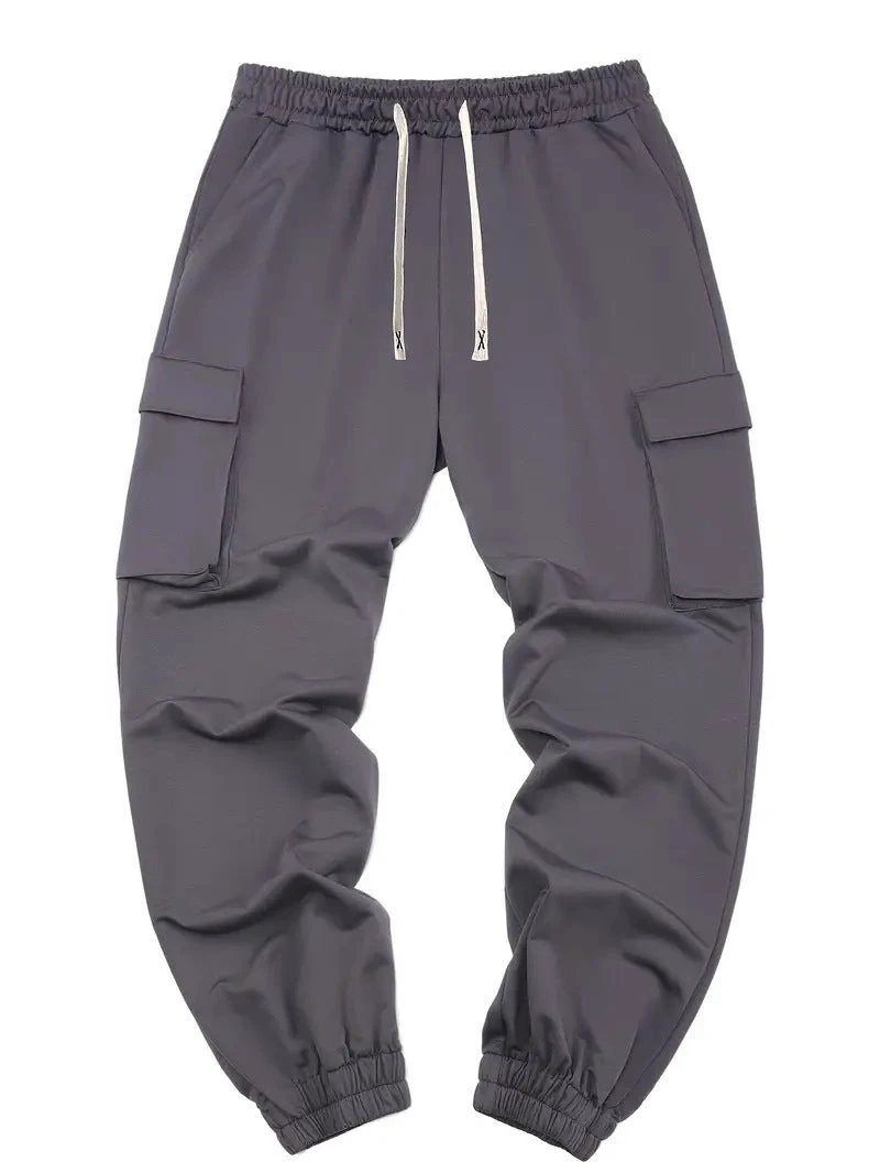 Men's Multi-pocket Tappered Leisure Pants by GJG Denim