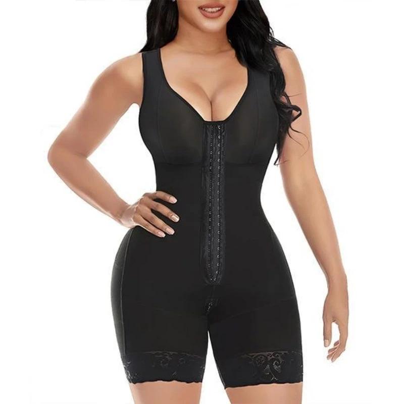 Colombian Women's Full Coverage Zipper Crotch Compression Body Shaper After Tummy Tuck And Butt Lift Surgery by GJG Denim