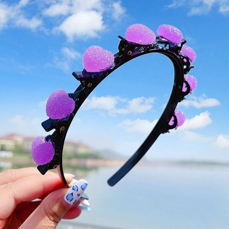 Girls' Clip Hair Accessories Crushed Hair Headband by GJG Denim