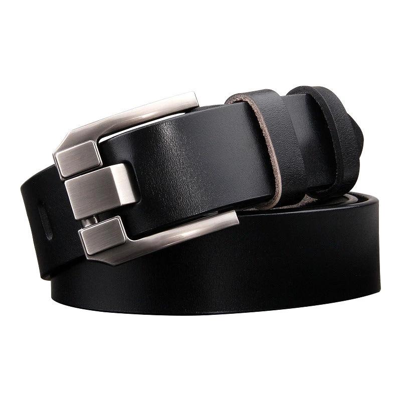 Men's Antique Pin Buckle Cowhide Belt by GJG Denim