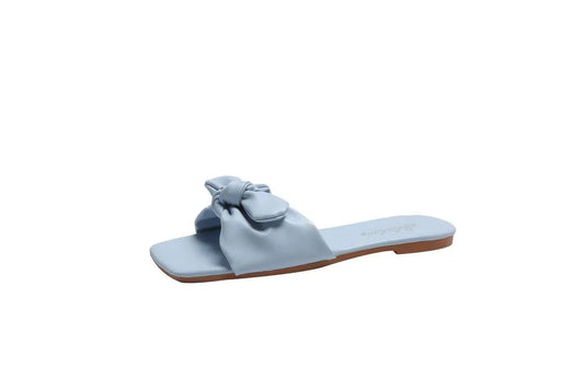 Women's Beach Slippers With Bow by GJG Denim