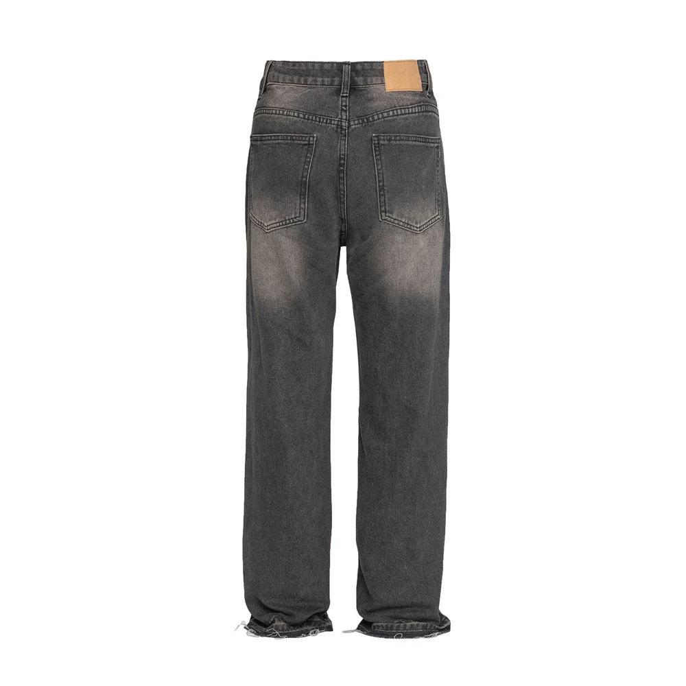 Men's Old Burr Loose Casual Trousers by GJG Denim