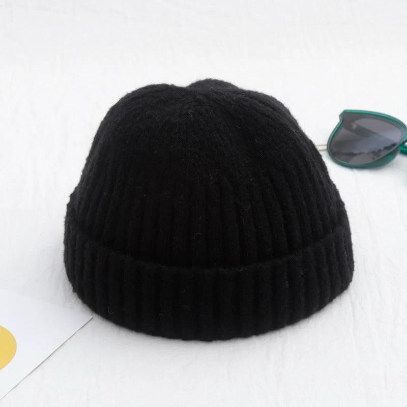 Men's Solid Color Retro Beanie by GJG Denim