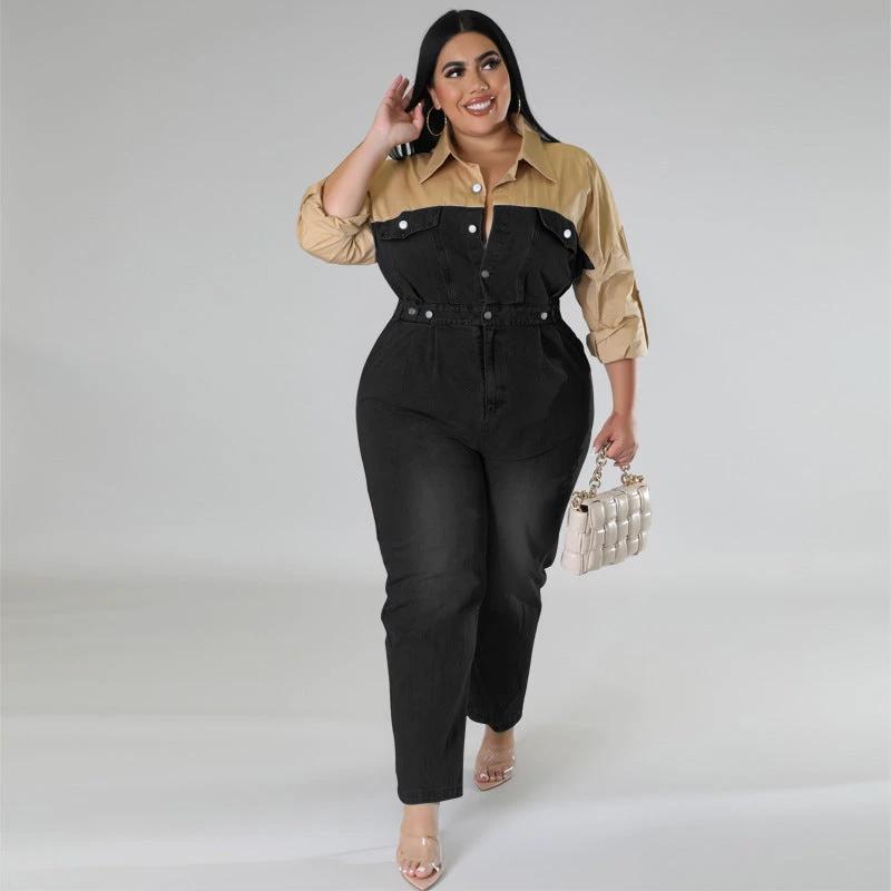 Plus Size Women's Long Jumpsuit by GJG Denim