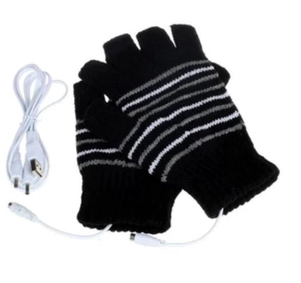 USB Heating Warmth Touch Screen Anti-drop Gloves For Men by GJG Denim