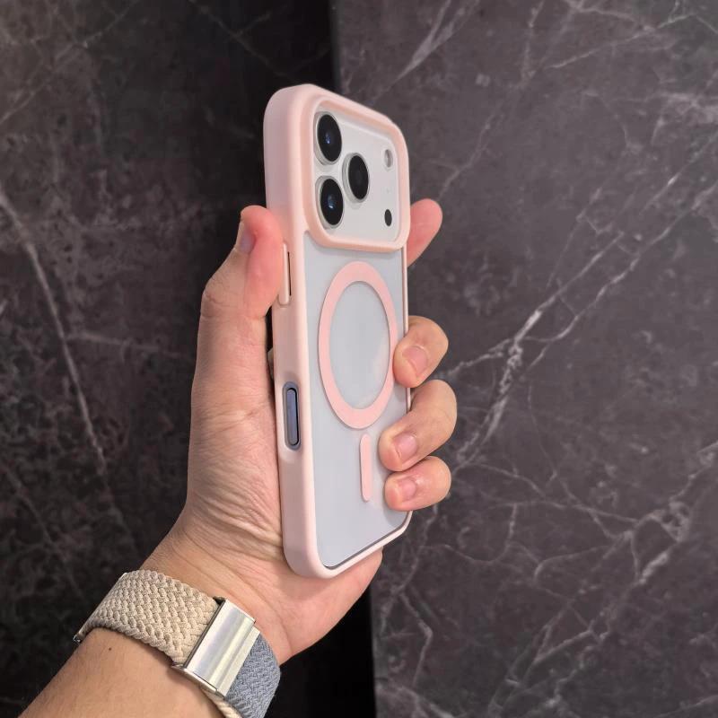 Non-yellow Phone Case Transparent Magnetic Ultra-thin Drop-resistant Protective Cover by GJG Denim