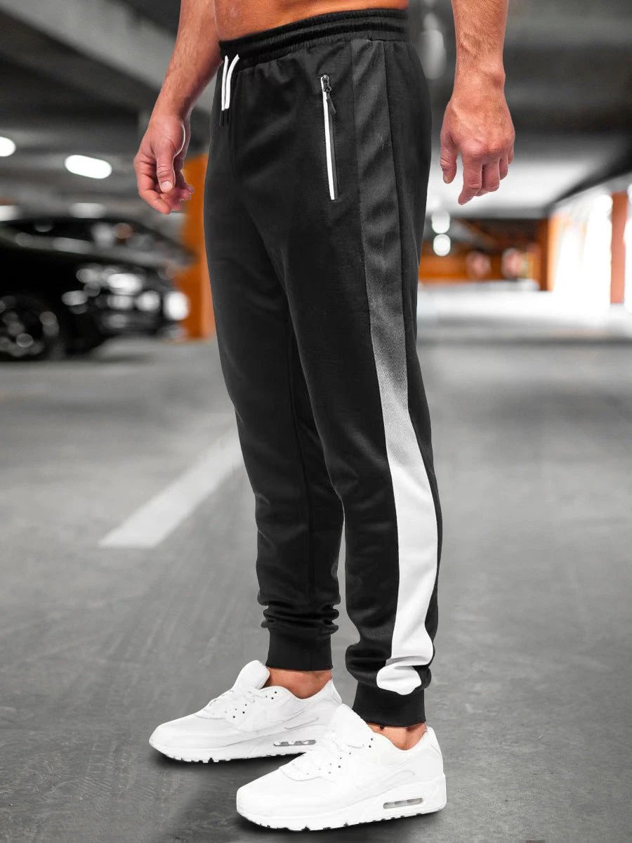 Men's Gradient Color Sports Casual Running Pants by GJG Denim