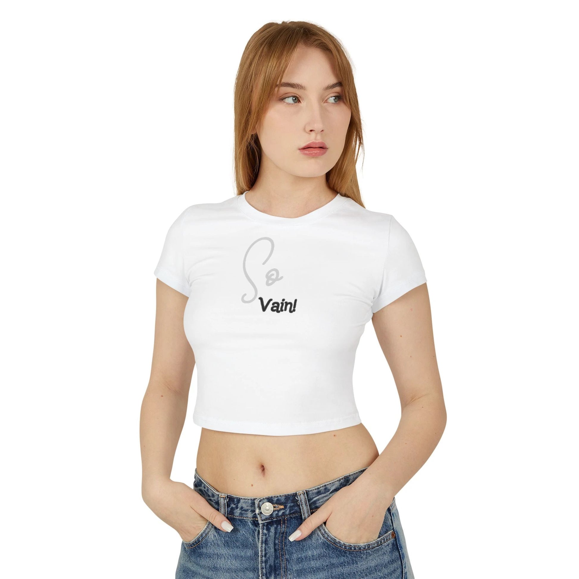 So vain Women's Crop Tee by Printify