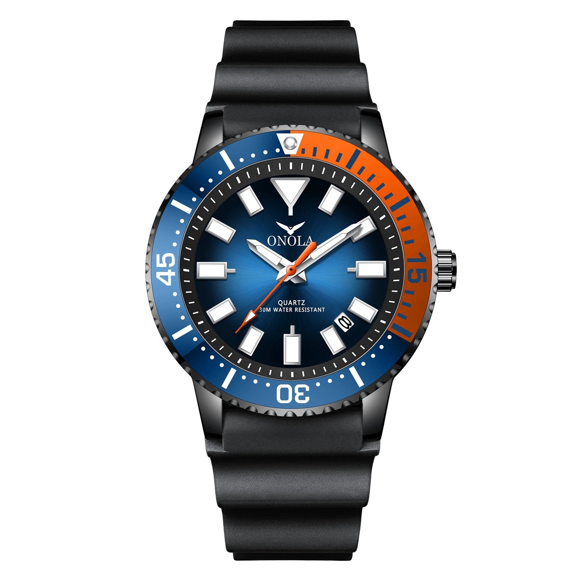 Business Casual Men's Waterproof Tape Quartz Watch by GJG Denim