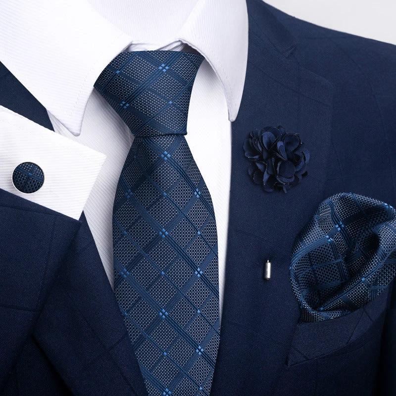 Men's Tie and Pocket Square Combo by GJG Denim